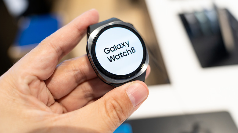 Samsung Galaxy Watch8 on display.