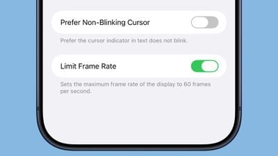 iphone lmiit frame rate