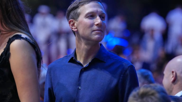  Jared Kushner waits to walk into the ring after the lightweight championship bout at UFC Freedom 250 on the South Lawn of the White House.