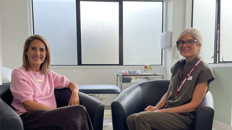 Jo Robertson with Dr Kate Taylor who runs sexual assault clinics across the Waikato. Taylor warns of the serious risk of brain damage from choking.