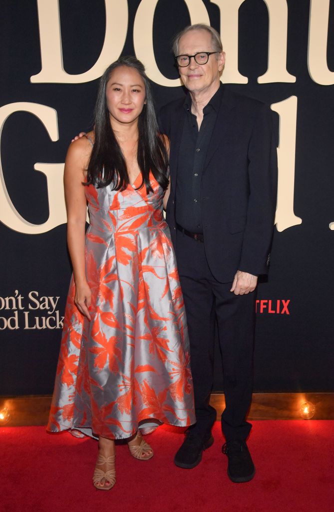 Karen Ho and Steve Buscemi attends Netflix's "Don't Say Good Luck" New York Premiere
