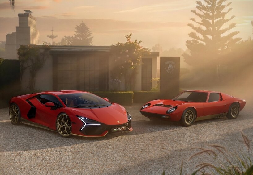 lamborghini revuelto dresses in miura colors for a 99-car tribute - 1