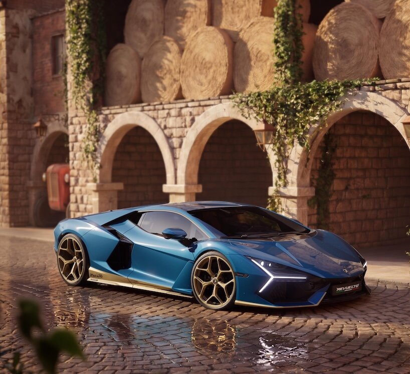 lamborghini revuelto dresses in miura colors for a 99-car tribute - 2