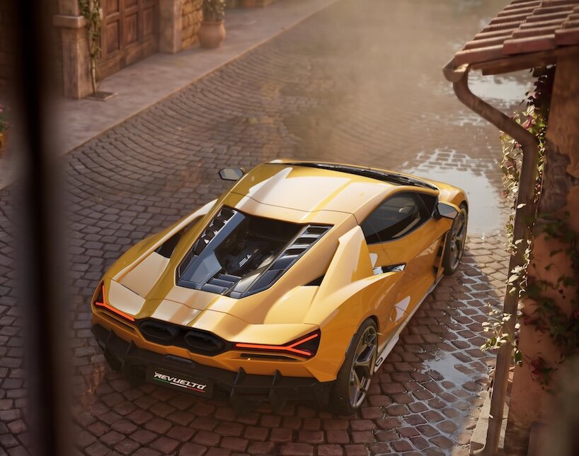 lamborghini revuelto dresses in miura colors for a 99-car tribute - 3