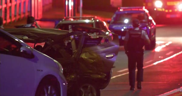 Driver critically injured after vehicle hits parked cars in Auckland
