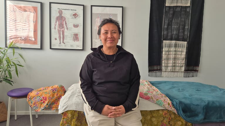 Massage therapist Miria specialises in breast health, lymphatic drainage, pregnancy massage and pre- and post-operative care.