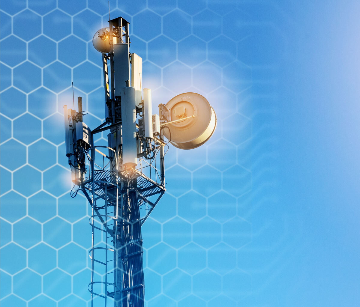 concept of wireless radio Internet. 5G mobile technologies by 123rf