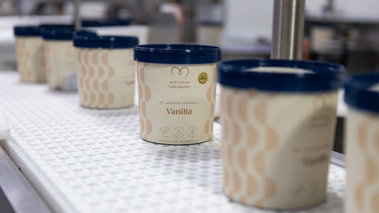 Motueka Creamery's award-winning vanilla ice cream.