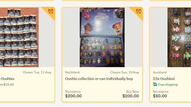 Some Ooshies listed for sale on TradeMe.