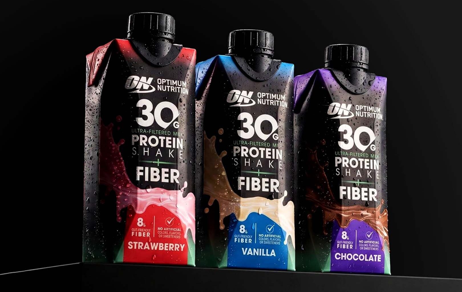Optimum Nutrition Ultra-Filtered Milk Protein Shake + Fiber