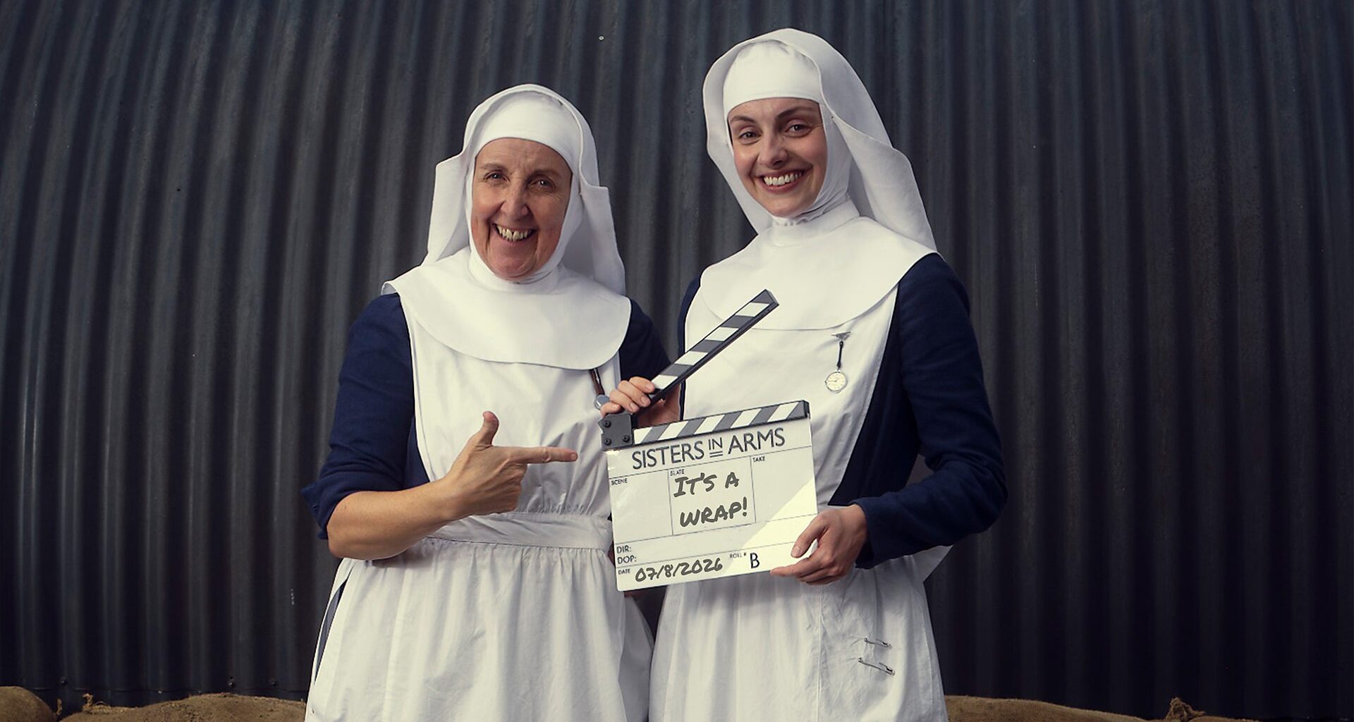 Call the Midwife: Sisters in Arms cast celebrate filming wrapping on three-part BBC Christmas special in newly released pictures