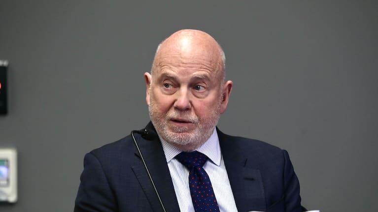 Philip Polkinghorne speaks at the inquest