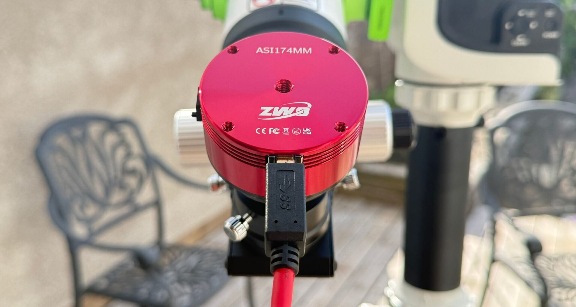 Photograph the sun with the ZWO ASI174MM astronomy camera
