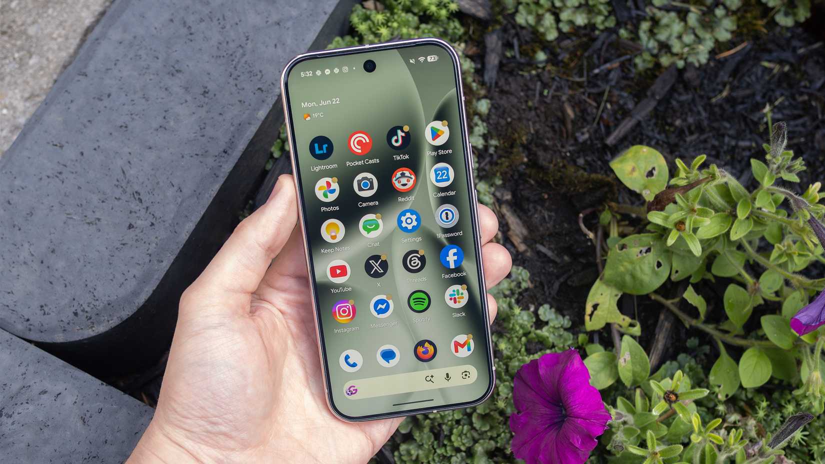 Holding a Pixel 10 Pro