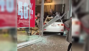 Car crashes into Pāpāmoa Beach store, one taken to hospital