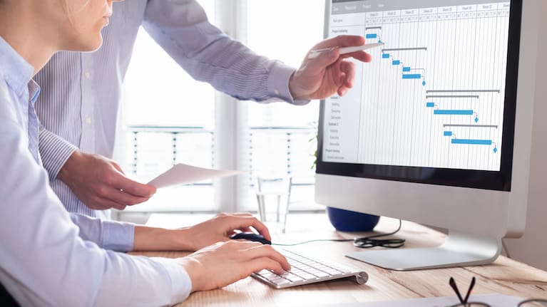 When you're in an office - your employer can typically walk over and see what you're up to. (File image).