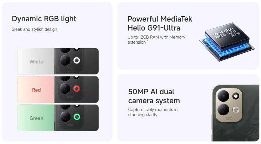 45W fast charging tops up the 7,500 mAh battery in around 96 minutes.