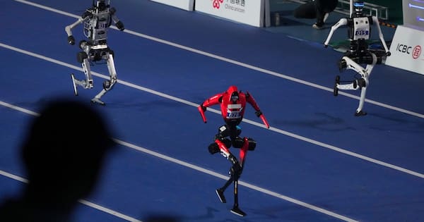 Chinese humanoid robots beat human records in Beijing robot games