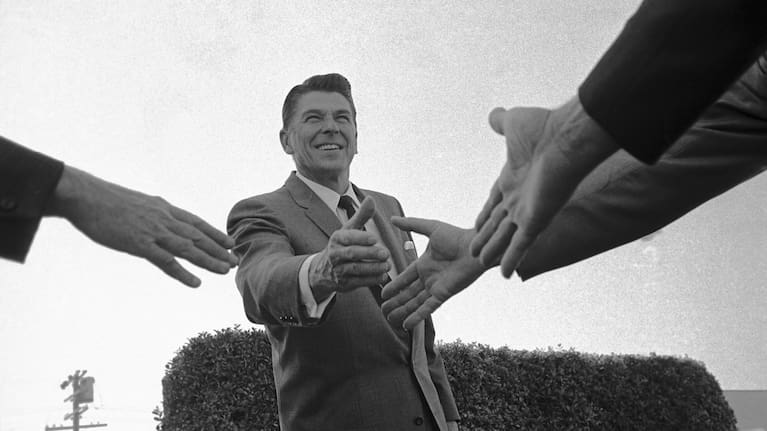 AI is as smooth as a self-preserving politician (future US President Ronald Regan on the campaign trail in 1964)