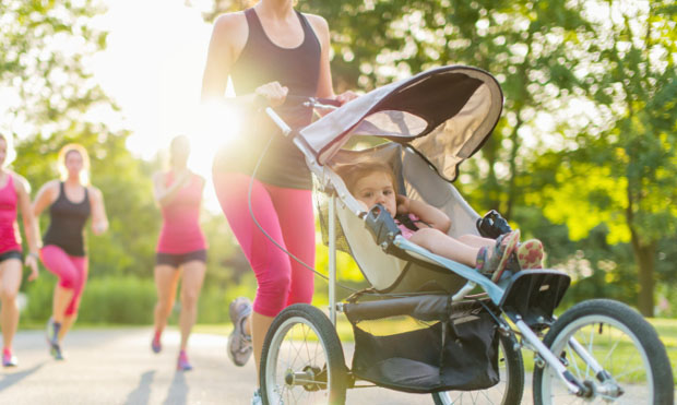 running with a stroller