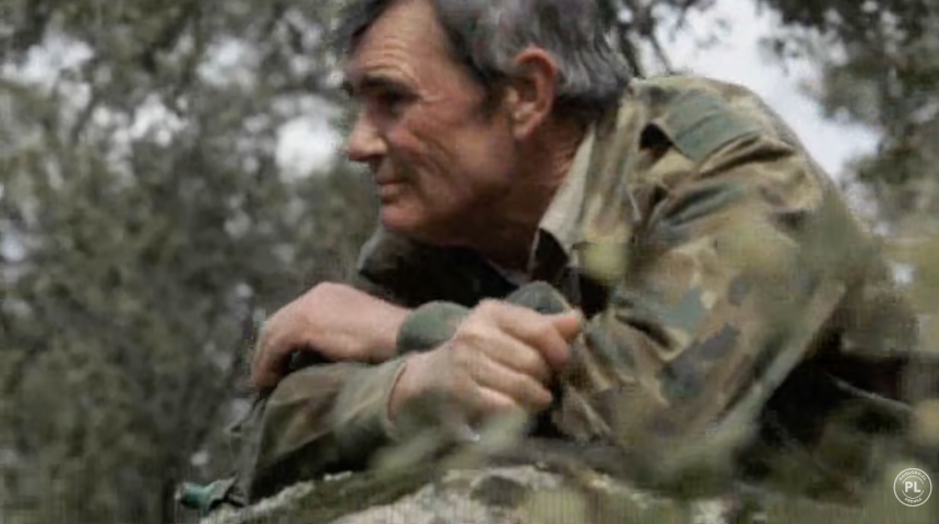 A screenshot from a documentary that Paislobo Prensa published about Marcos Rodríguez Pantoja, the boy raised by wolves in Spain. Director Gerardo Olivares got Rodríguez to tell his story in a series of filmed interviews.