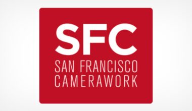 A red square containing the white text "SFC" above the words "SAN FRANCISCO CAMERAWORK".