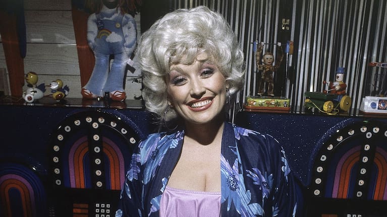Singer and Actress Dolly Parton shown at a party following the premiere of her movie 'Nine to Five' in Los Angeles, December 12, 1980.