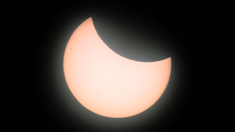 A partial solar eclipse. File pic: AP