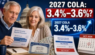Social Security’s 2027 COLA Forecast Narrows to 3.4% to 3.6% – What US Retirees Should Watch Next