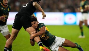 Springboks make two late changes for second test against All Blacks