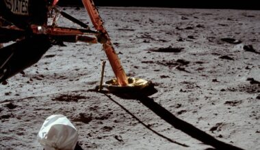Across six Apollo landings, astronauts left a commonly cited 96 waste bags and containers on the Moon. Researchers have proposed retrieving one—not to clean up, but to discover whether any human microbes survived up to 57 years of lunar radiation, vacuum and extreme temperature swings.