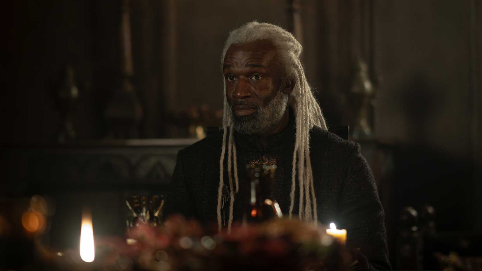 Steve Toussaint as Corlys Velaryon in House of the Dragon Season 3 Episode 3