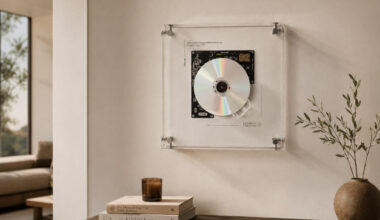 this transparent CD player puts album artwork back in motion