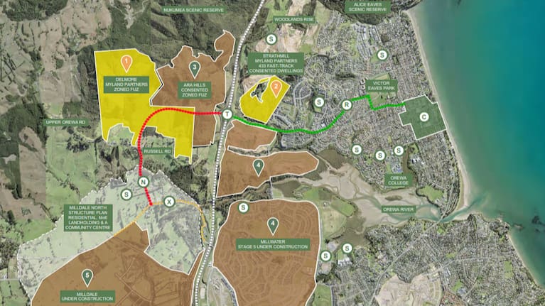 The 61-hectare project is being undertaken by Auckland-based land development company Vineway and overseen by property developer Myland Partners.