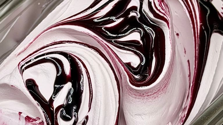 The award-winning blueberry yoghurt gelato from Joylato scoop shop.