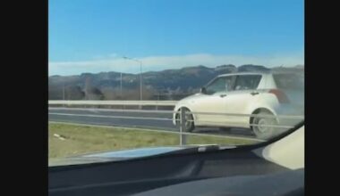 Watch: Car hits speeds of 110km/h going wrong way on motorway