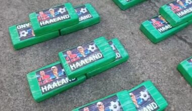 Erling Haaland stickers found on cocaine haul seized by Ecuador police