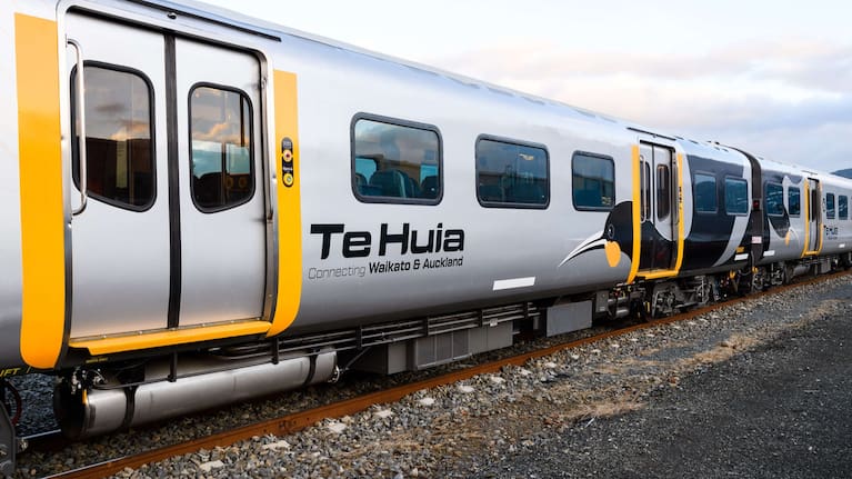 The Te Huia rail service runs between Auckland and Hamilton.