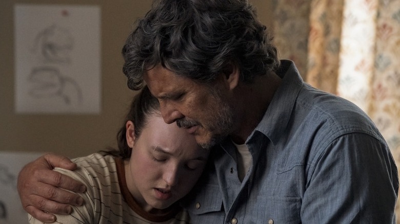 Joel hugs Ellie in 