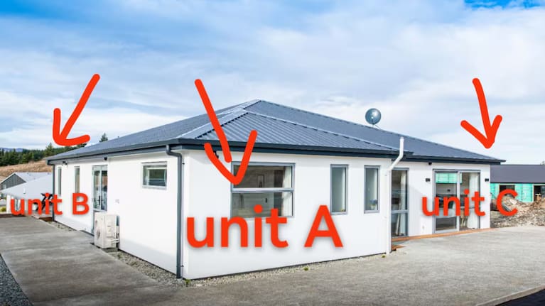 Three compliant units on a single dwelling.