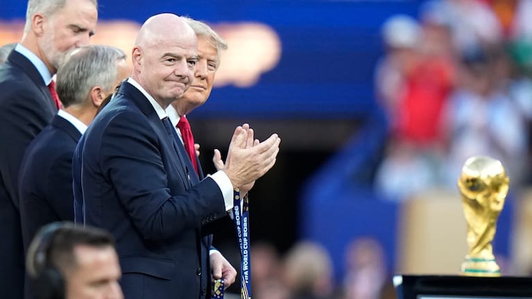 Trump and Infantino enjoy the FIFA World Cup together.