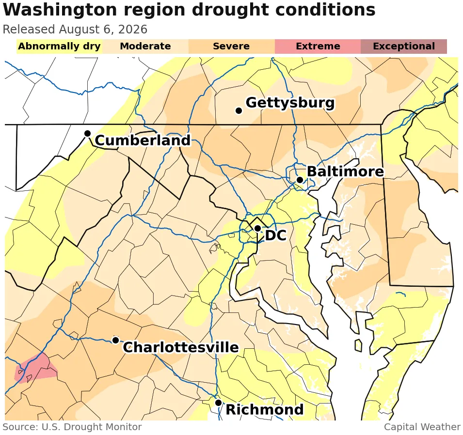 DC drought designation lifted after recent soaking rains