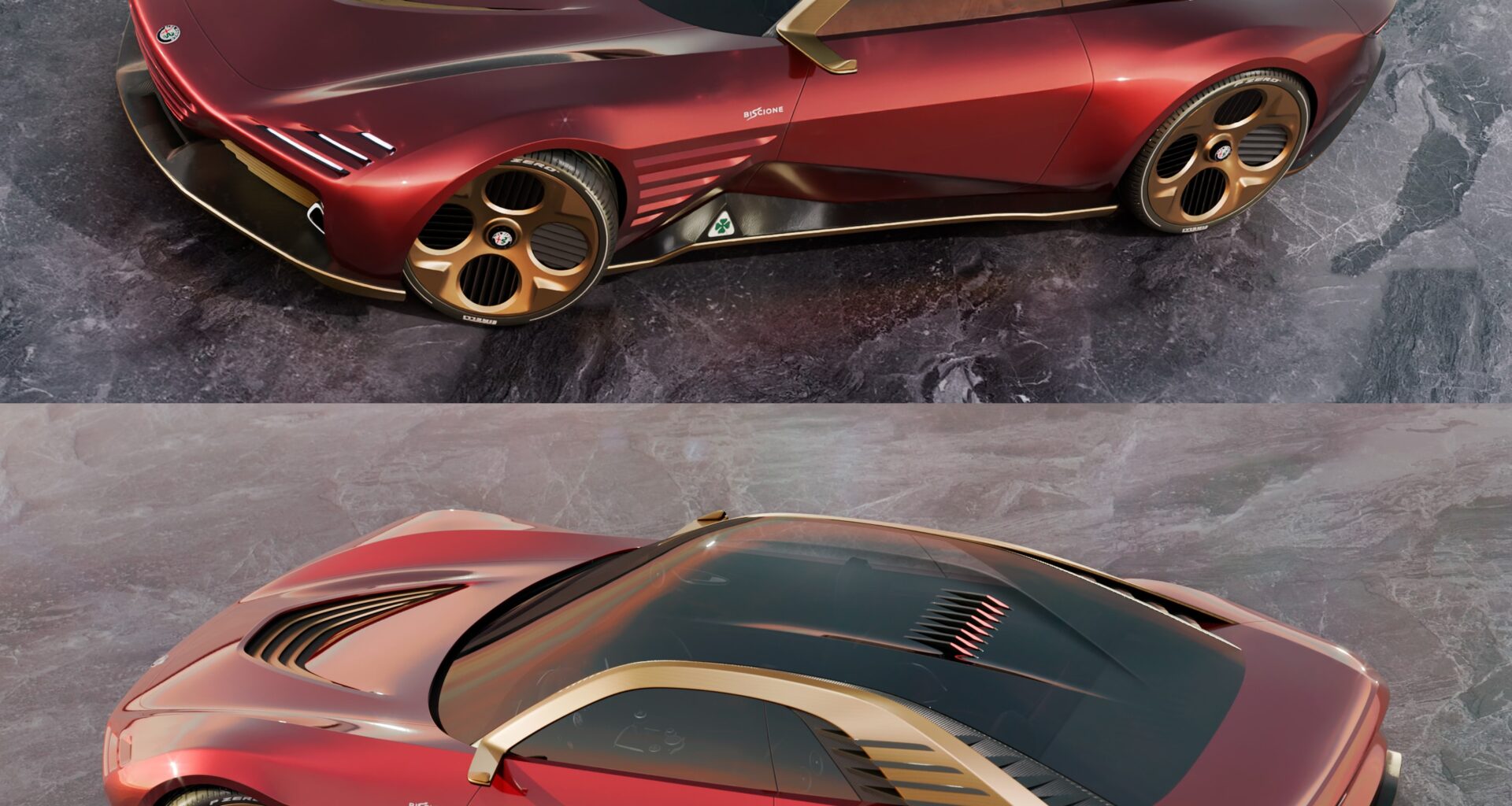 2027 Alfa Romeo Biscione Quadrifoglio rendering by abel_design_