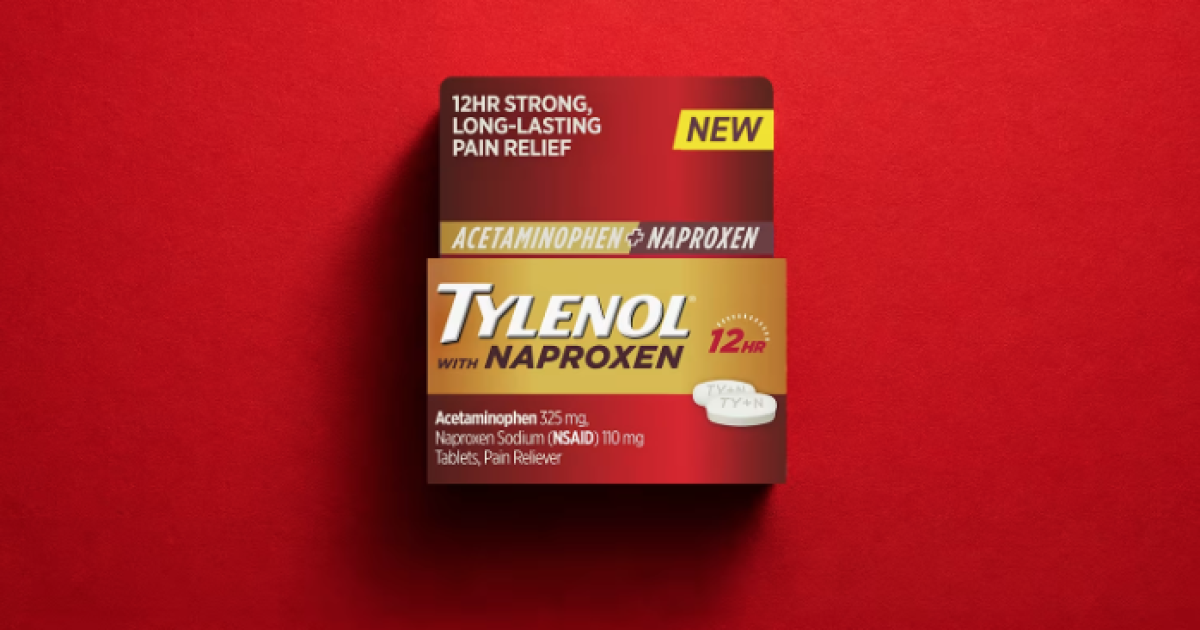 FDA approves new OTC pain reliever that combines Tylenol and naproxen