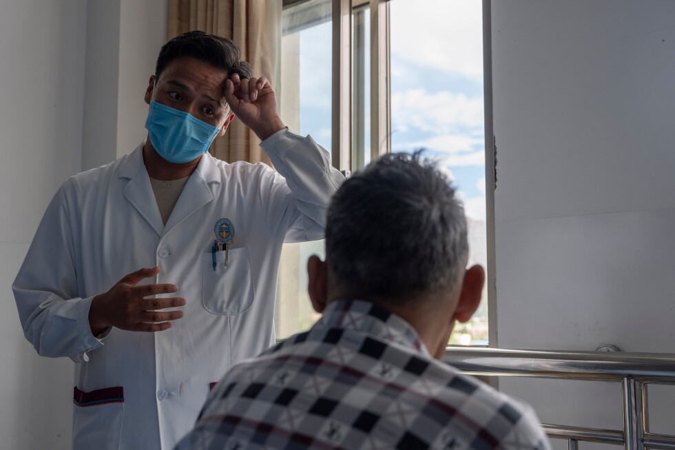 Photos show traditional and conventional medical care in Tibet