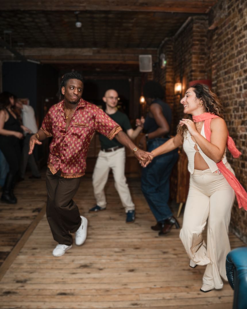 Date Nite founders and couple Marissa Hussain and Tyler Thompson met at a salsa night in London.