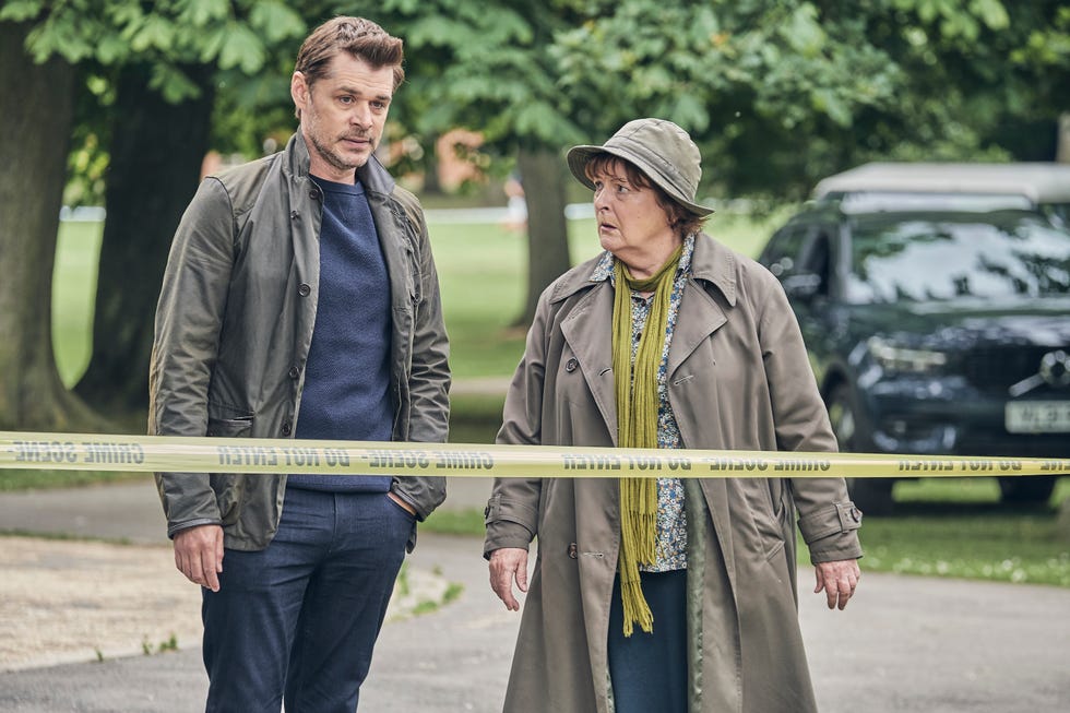 Brenda Blethyn as Vera Stanhope and Kenny Doughty as DS Aiden Healy in Vera brenda blethyn as vera stanhope and kenny doughty as ds aiden healy in vera