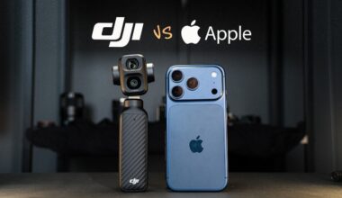 Side-by-side comparison of the Pocket 4P and iPhone 17 Pro