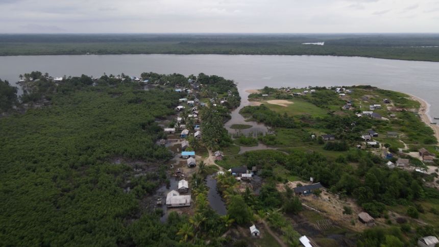 Aerial view of Leigbene in Foropa Middleton Kingdom