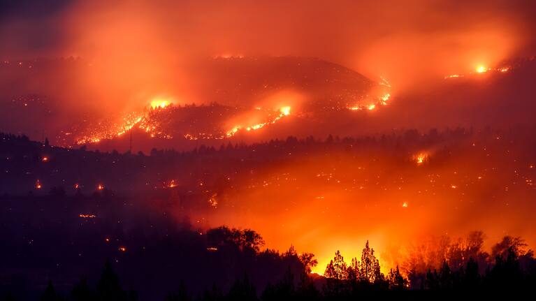 El Niño can influence wildfire risk in dry areas.